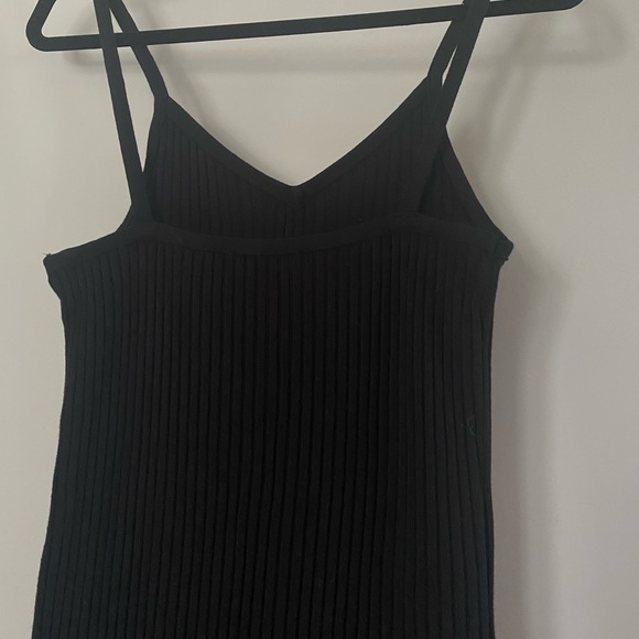 Zara, Black Ribbed Midi-dress - Picture 3 of 3